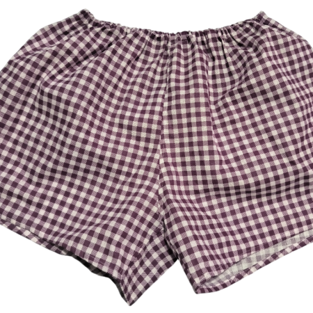 Трусы мужские семейные клетка розово-бежевая