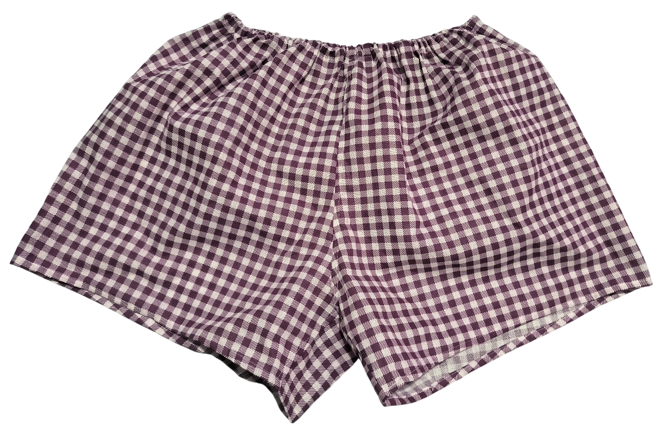 Трусы мужские семейные клетка розово-бежевая